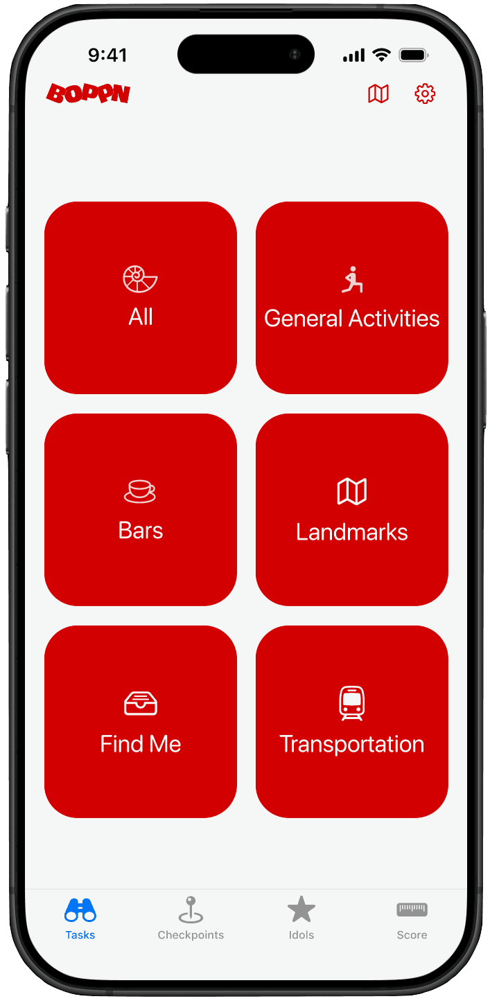 Boppn App Interface